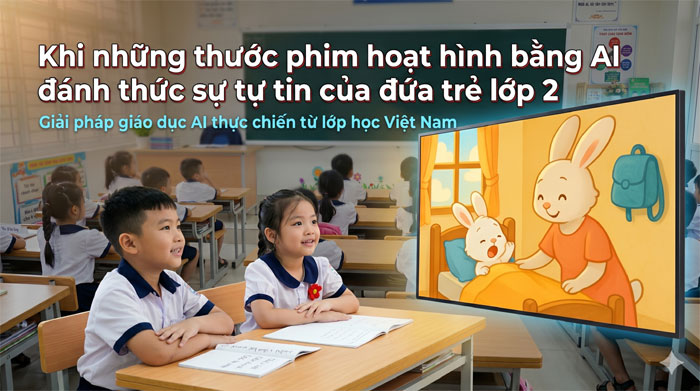 Khi những thước phim hoạt hình bằng AI đánh thức sự tự tin của đứa trẻ lớp 2